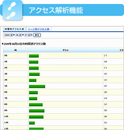 アクセス解析機能